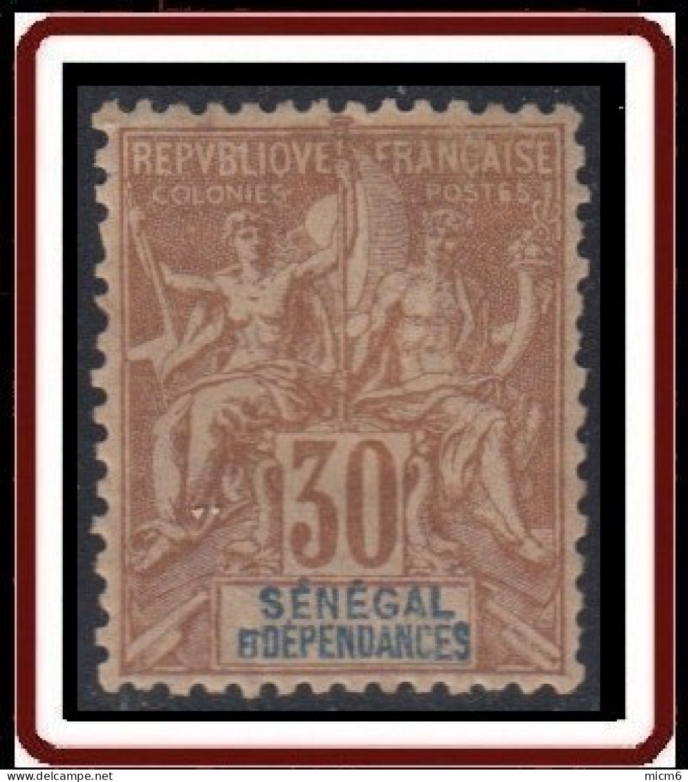 Sénégal 1887-1906 - N° 16 (YT) N° 16 (AM) Neuf *. - Unused Stamps