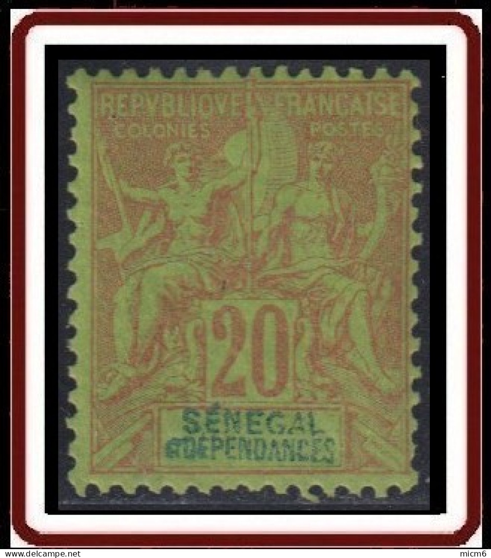 Sénégal 1887-1906 - N° 14 (YT) N° 14 (AM) Neuf *. - Ongebruikt