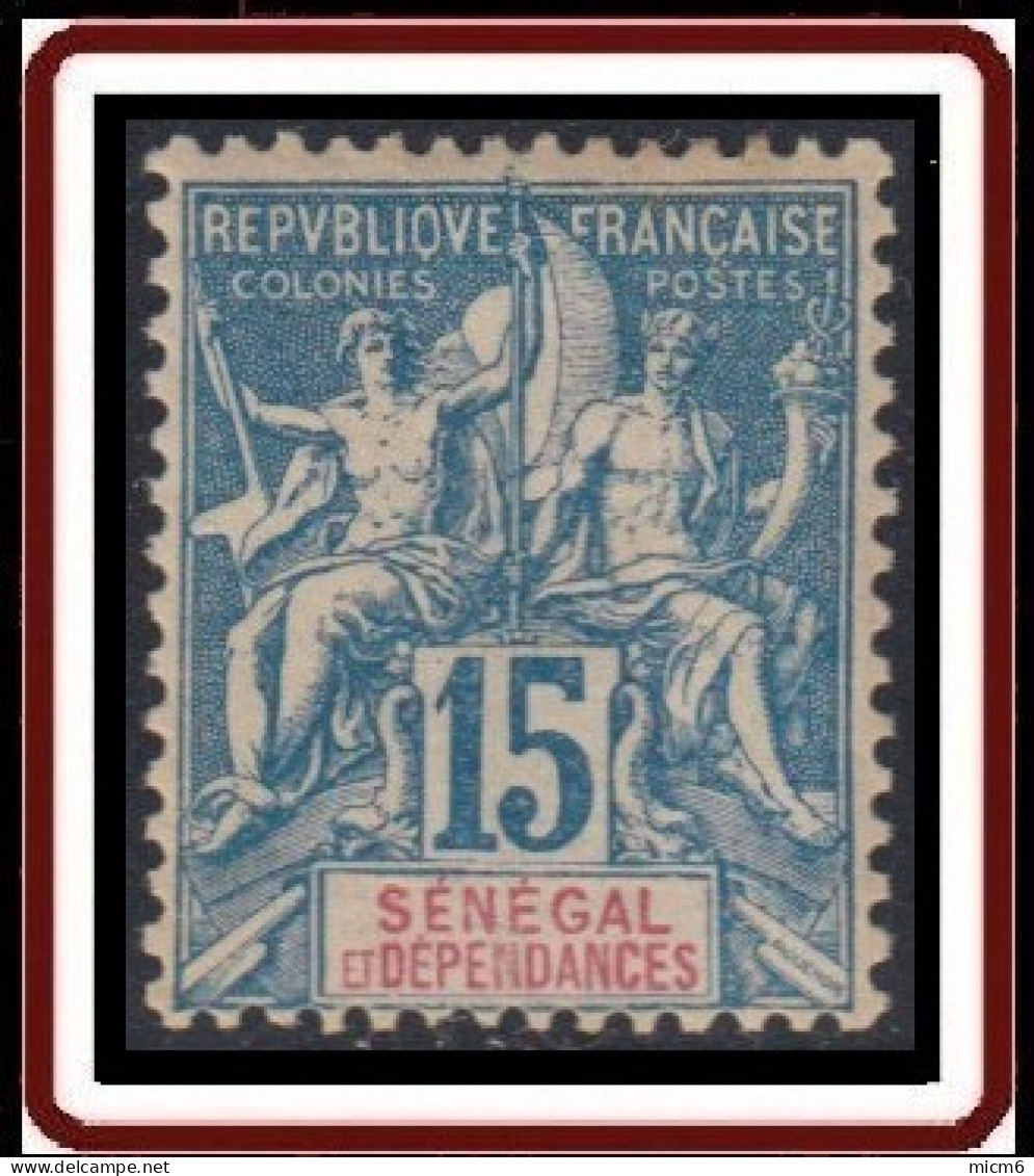 Sénégal 1887-1906 - N° 13 (YT) N° 13 (AM) Neuf *. - Unused Stamps