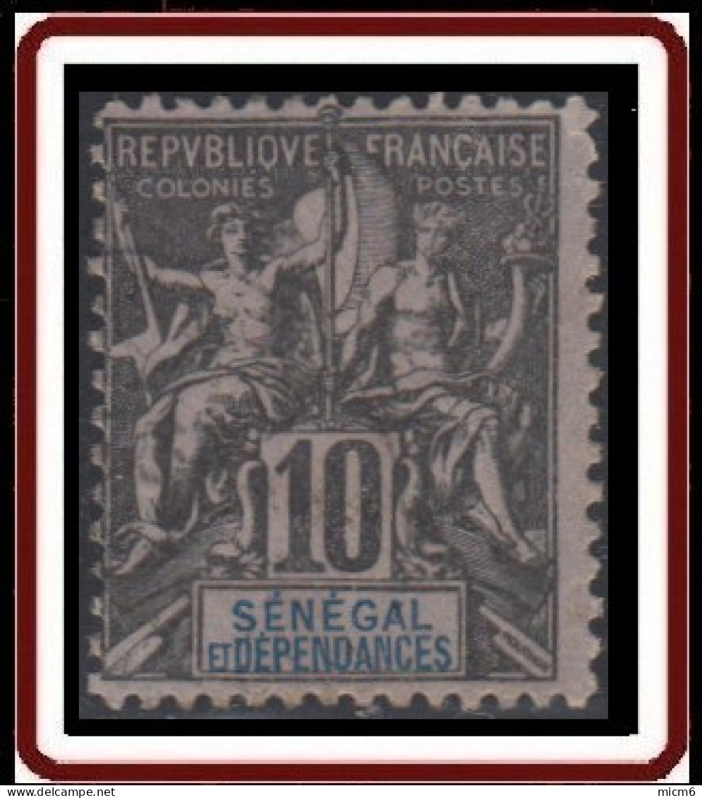 Sénégal 1887-1906 - N° 12 (YT) N° 12 (AM) Neuf *. - Ungebraucht