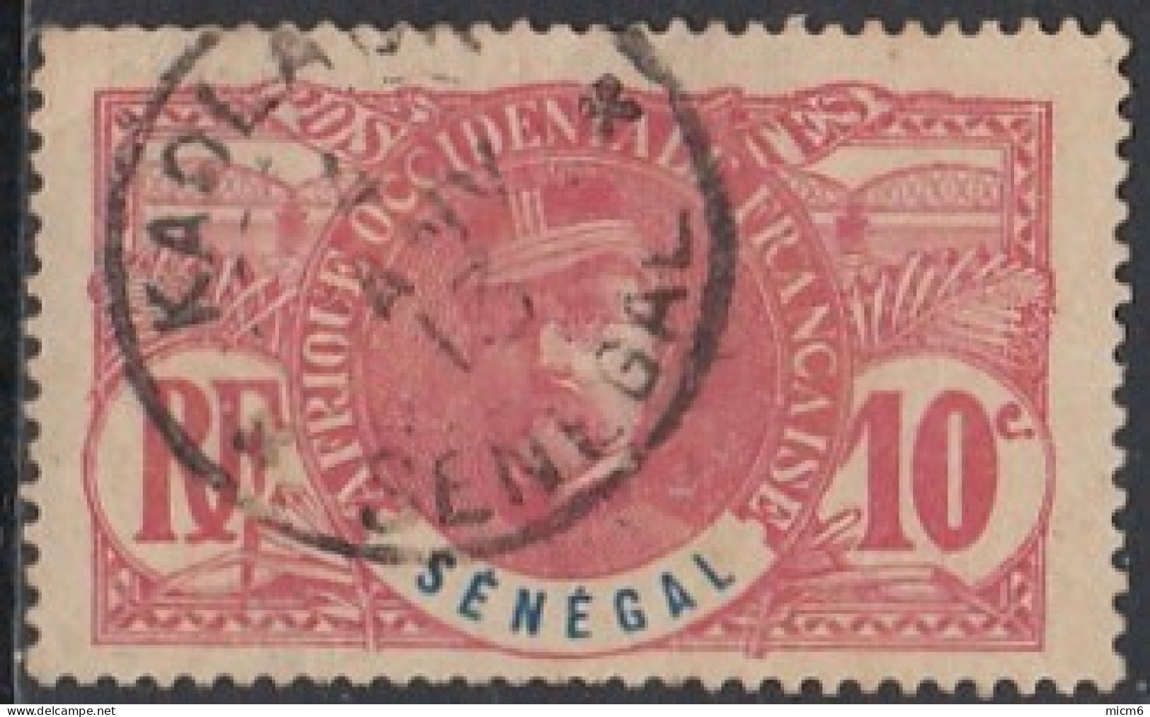 Sénégal 1887-1906 - Kaolack Sur N° 34 (YT) N° 35 (AM). Oblitération De 1913. - Used Stamps