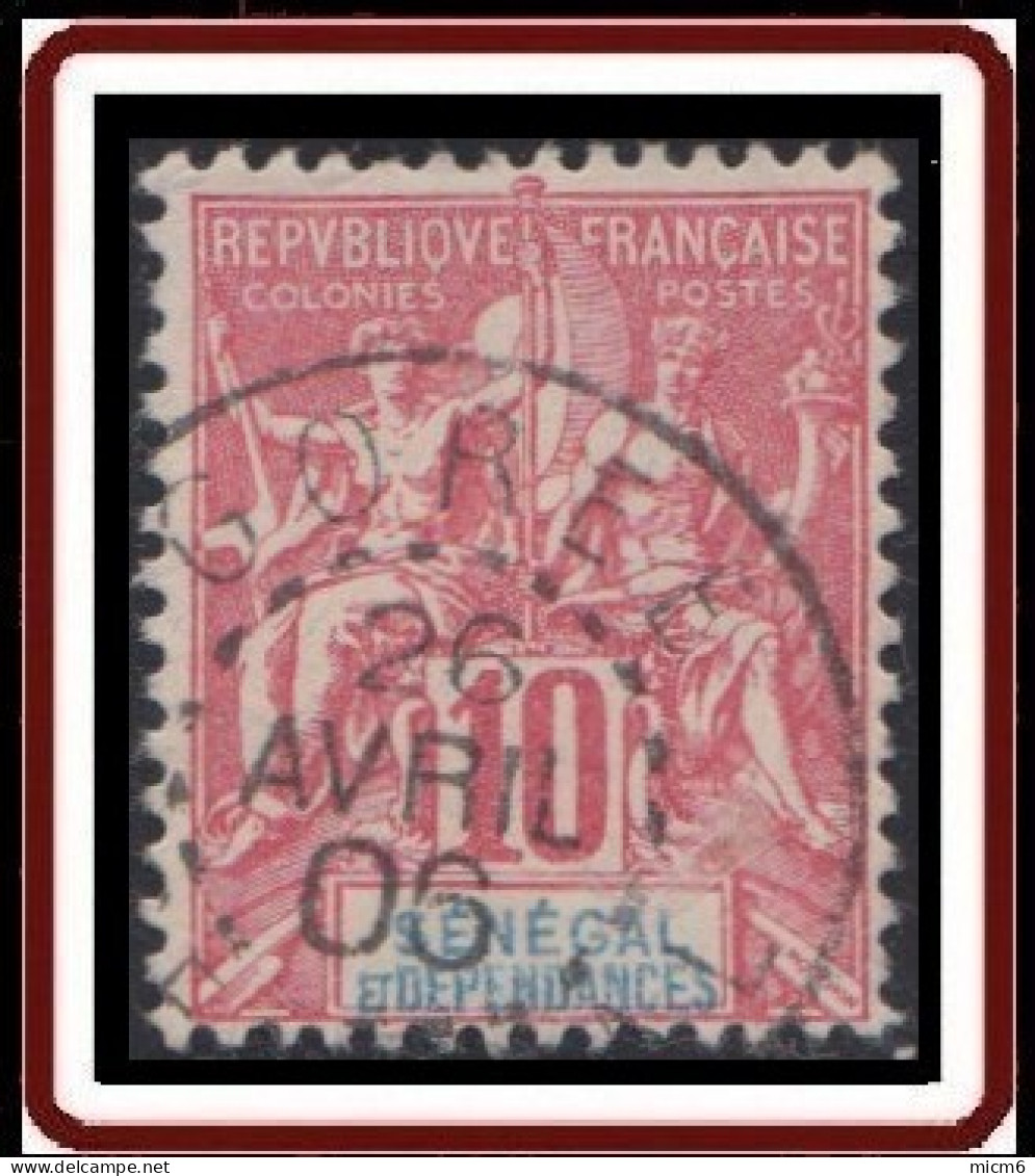 Sénégal 1887-1906 - Goree Sur N° 22 (YT) N° 22 (AM). Oblitération De 1906. - Used Stamps