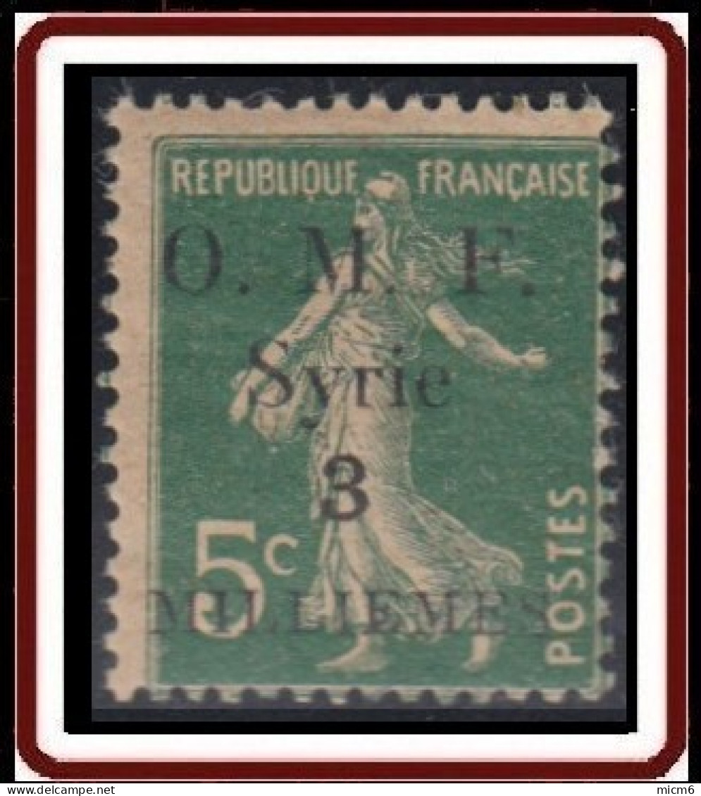 Syrie 1919-1922 (Occupation Française) - N° 23 (YT) N° 23 (AM) Neuf **. - Unused Stamps