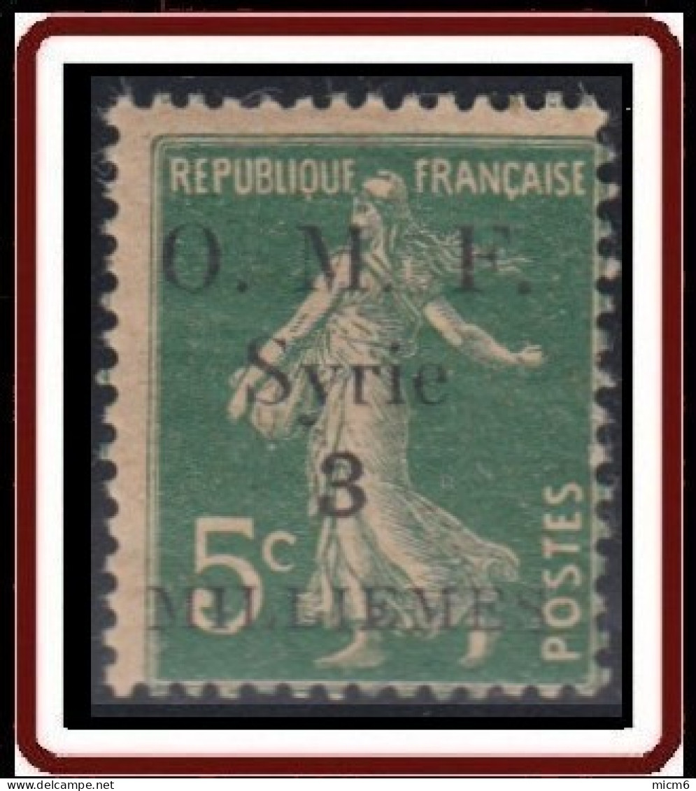 Syrie 1919-1922 (Occupation Française) - N° 23 (YT) N° 23 (AM) Neuf **. - Nuovi