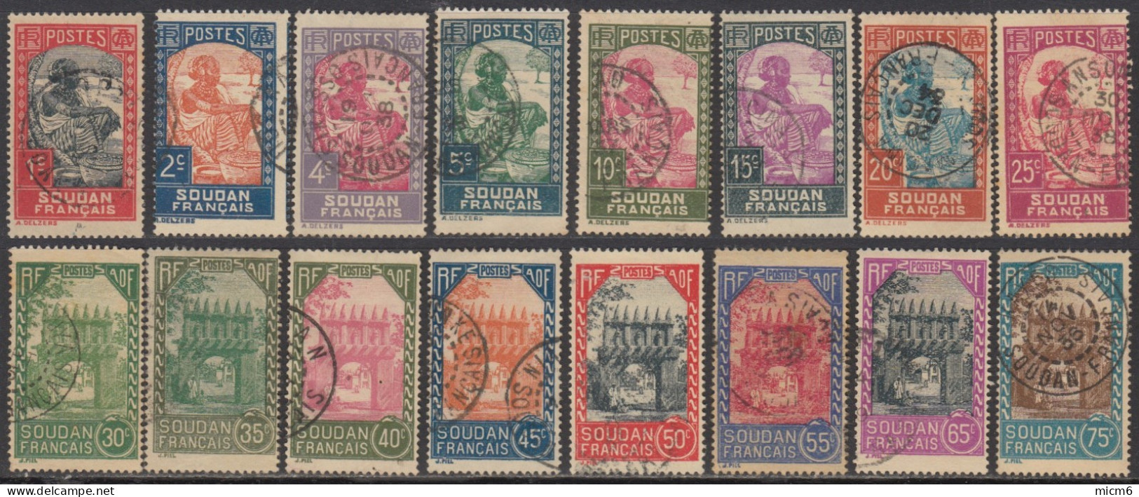 Soudan Français 1920-1944 - N° 60 à 88 (YT) Oblitérés. - Oblitérés