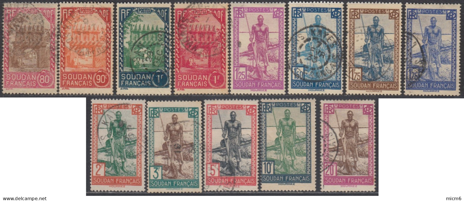 Soudan Français 1920-1944 - N° 60 à 88 (YT) Oblitérés. - Usados