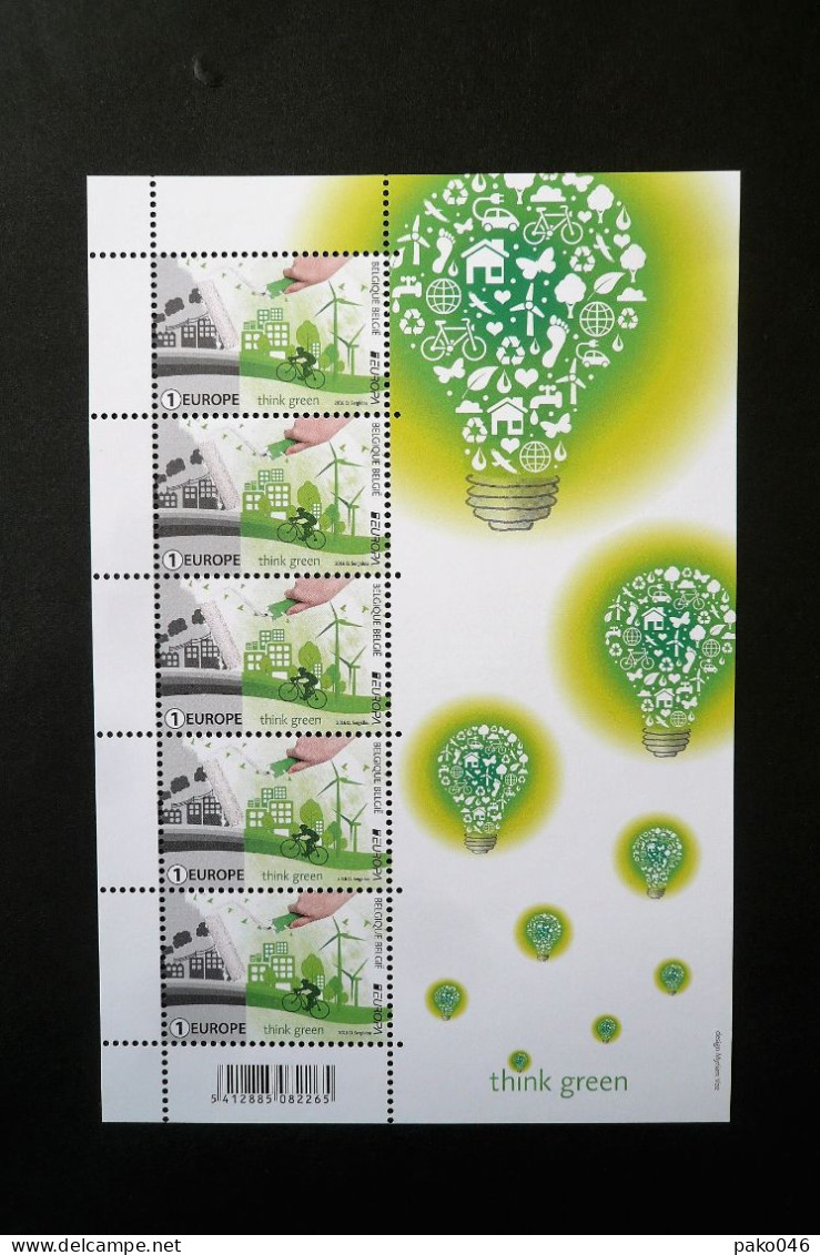 COB F4593** Neuf – 2016 –  EUROPA – THINK GREEN  -Feuillet De 5 Timbres 1 EUROPE - 2011-2020