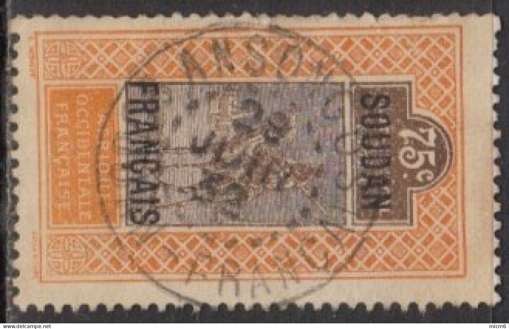 Soudan Français 1920-1944 - Ansongo Sur N° 33 (YT) N° 33 (AM). Oblitération De 1932. - Autres & Non Classés