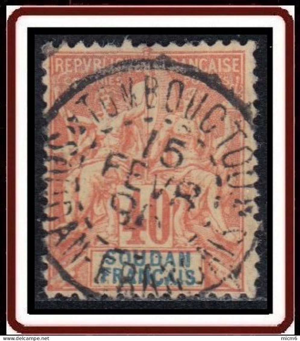 Soudan Français 1894-1900 - Tombouctou / Soudan Français Sur N° 12 (YT) N° 12 (AM). Oblitération De 1896. - Usados