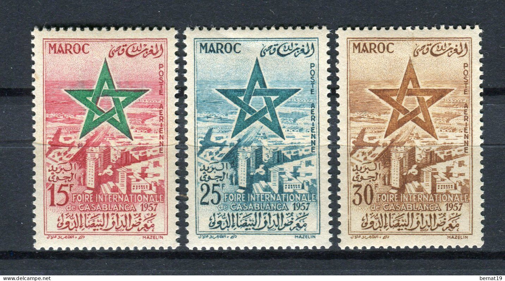 Marruecos 1957. Yvert A103-05 ** MNH. - Maroc (1956-...)