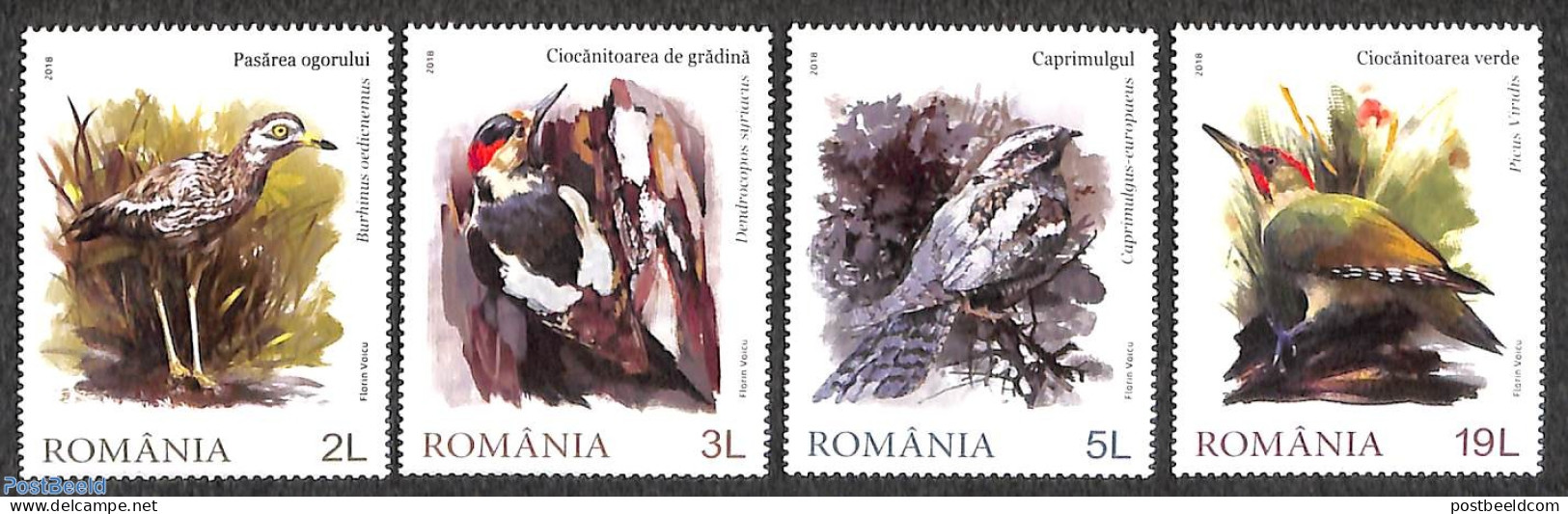 Romania 2018 Birds, Masters Of Camouflage 4v, Mint NH, Nature - Birds - Neufs