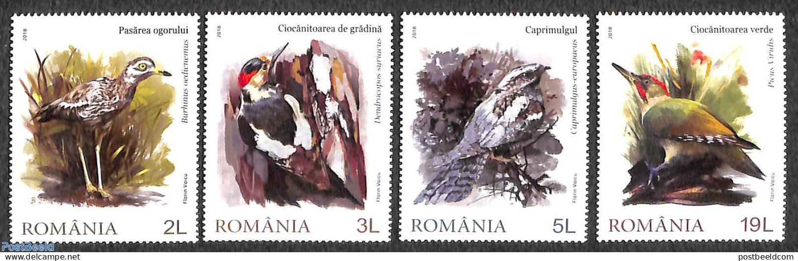 Romania 2018 Birds, Masters Of Camouflage 4v, Mint NH, Nature - Birds - Ungebraucht