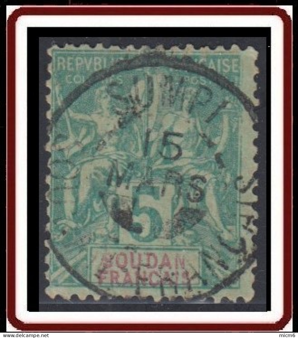 Soudan Français 1894-1900 - Sumpi / Soudan Français Sur N° 6 (YT) N° 6 (AM). Oblitération. - Gebruikt