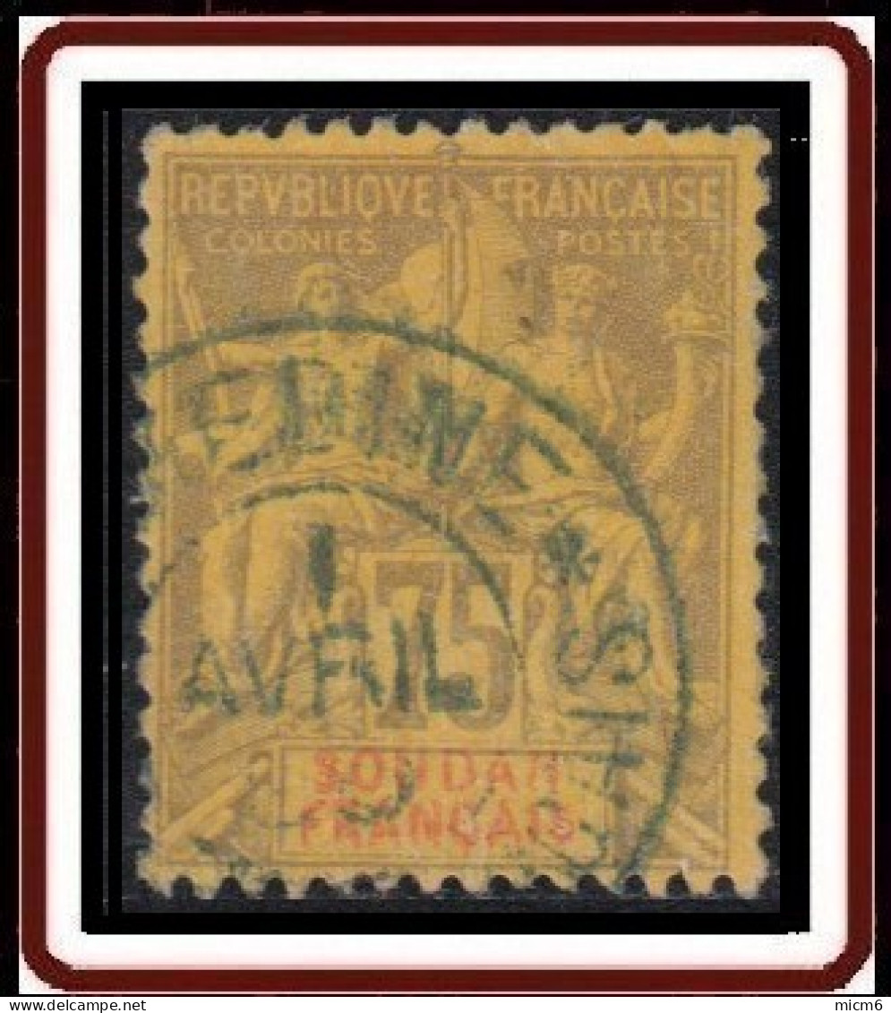 Soudan Français 1894-1900 - N° 14 (YT) N° 1 (AM) Oblitéré De Medine. - Used Stamps