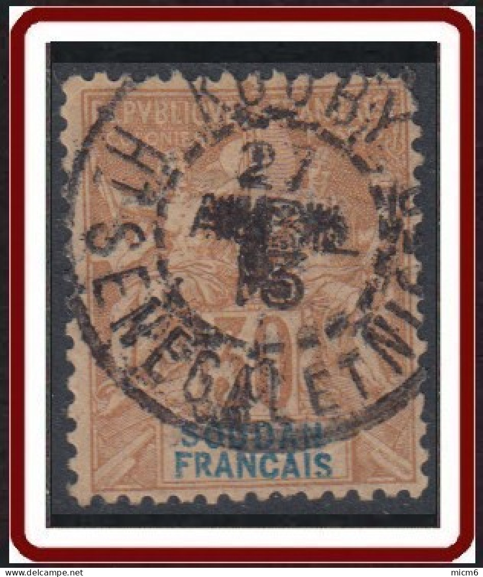 Soudan Français 1894-1900 - Koury / Ht-Senegal Et Niger Sur N° 11 (YT) N° 11 (AM). Oblitération De 1913. - Used Stamps