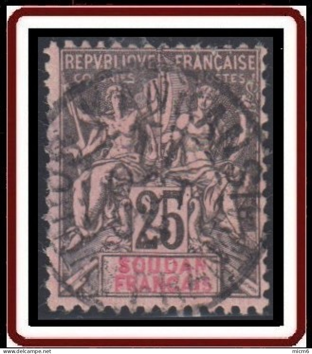 Soudan Français 1894-1900 - Kankan / Soudan Français Sur N° 10 (YT) N° 10 (AM). Oblitération. - Oblitérés