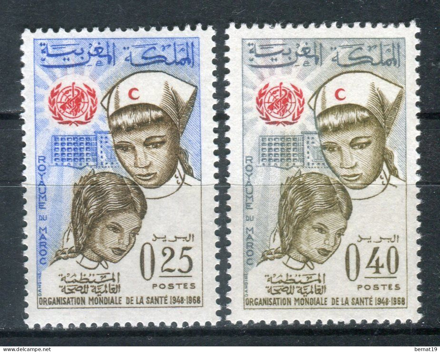 Marruecos 1968. Yvert 555-56 ** MNH. - Morocco (1956-...)