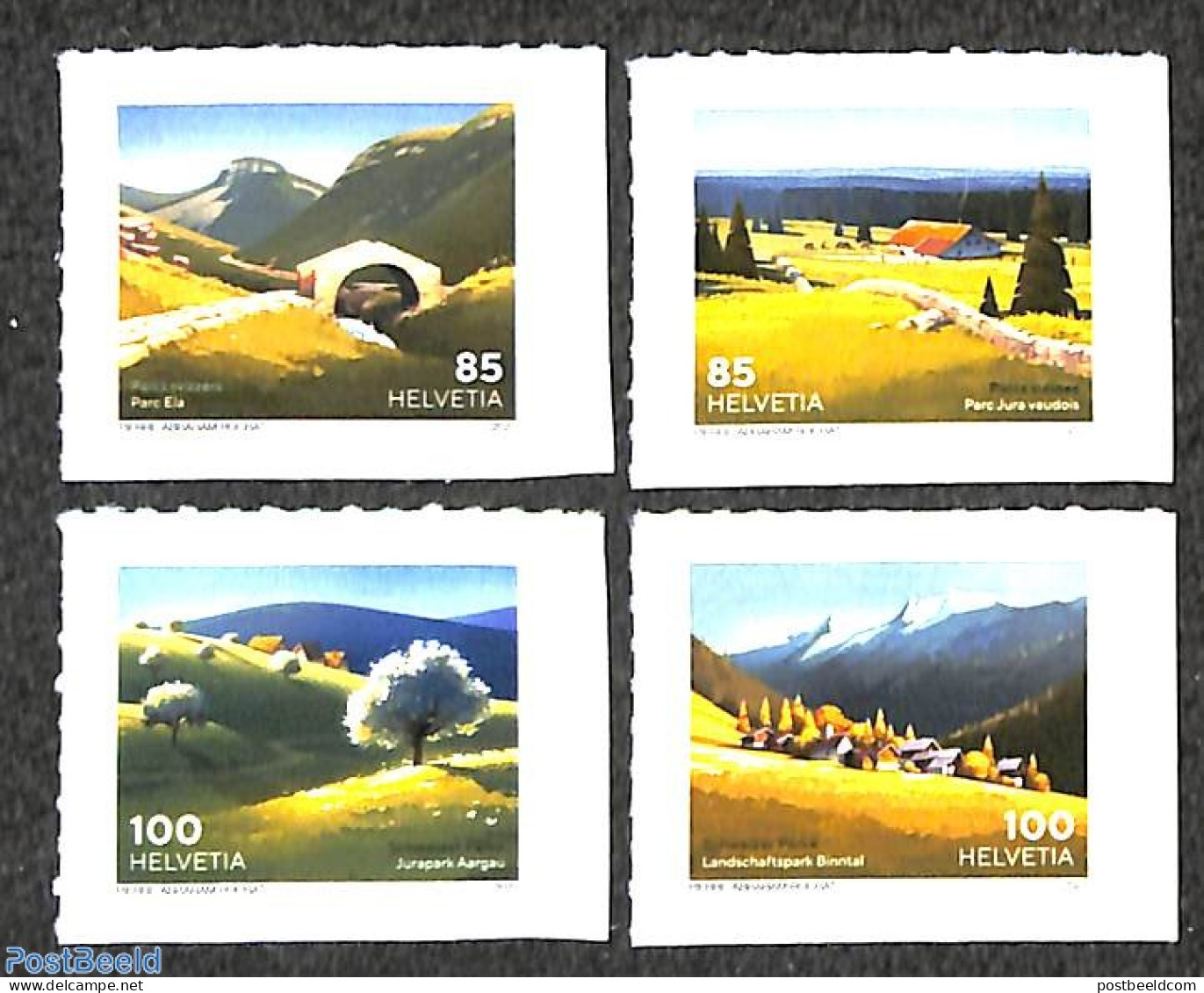 Switzerland 2021 Parks 4v S-a, Mint NH, Nature - National Parks - Neufs