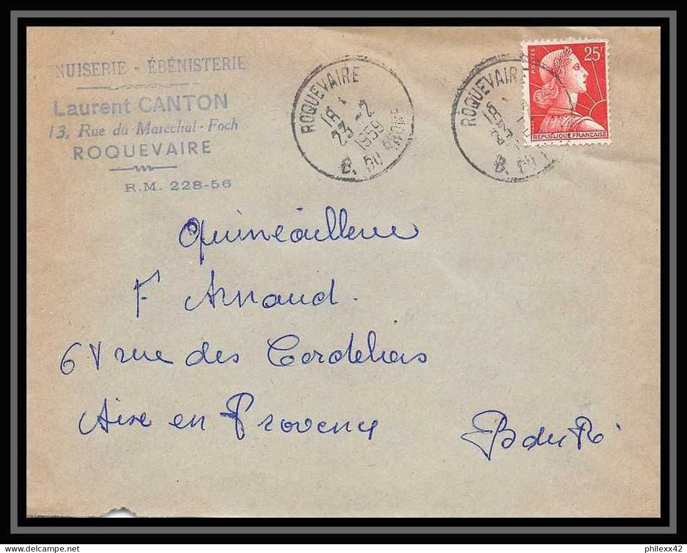 114778 Lot De 11 Lettres + 4 Devants Et Divers Cover Bouches Du Rhone Roquevaire - Collections