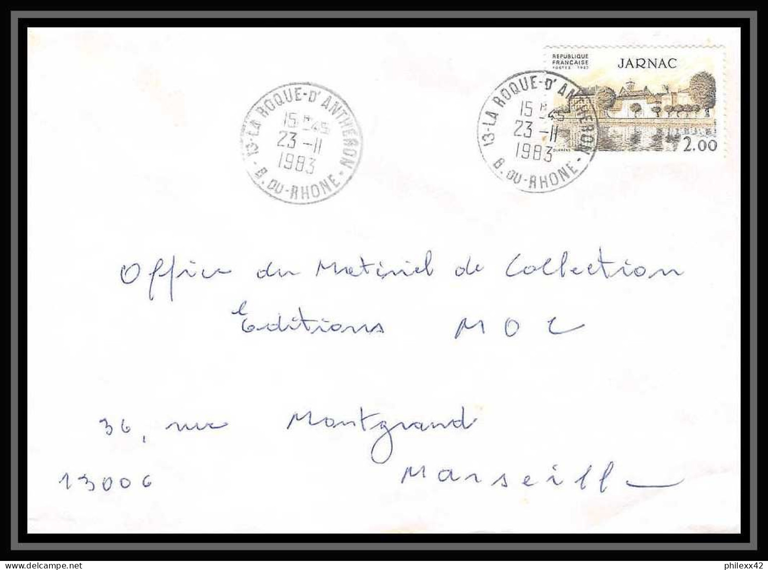 114718 lot de 9 Lettres + divers cover Bouches du rhone La Roque-d'Anthéron N°pour Marseille