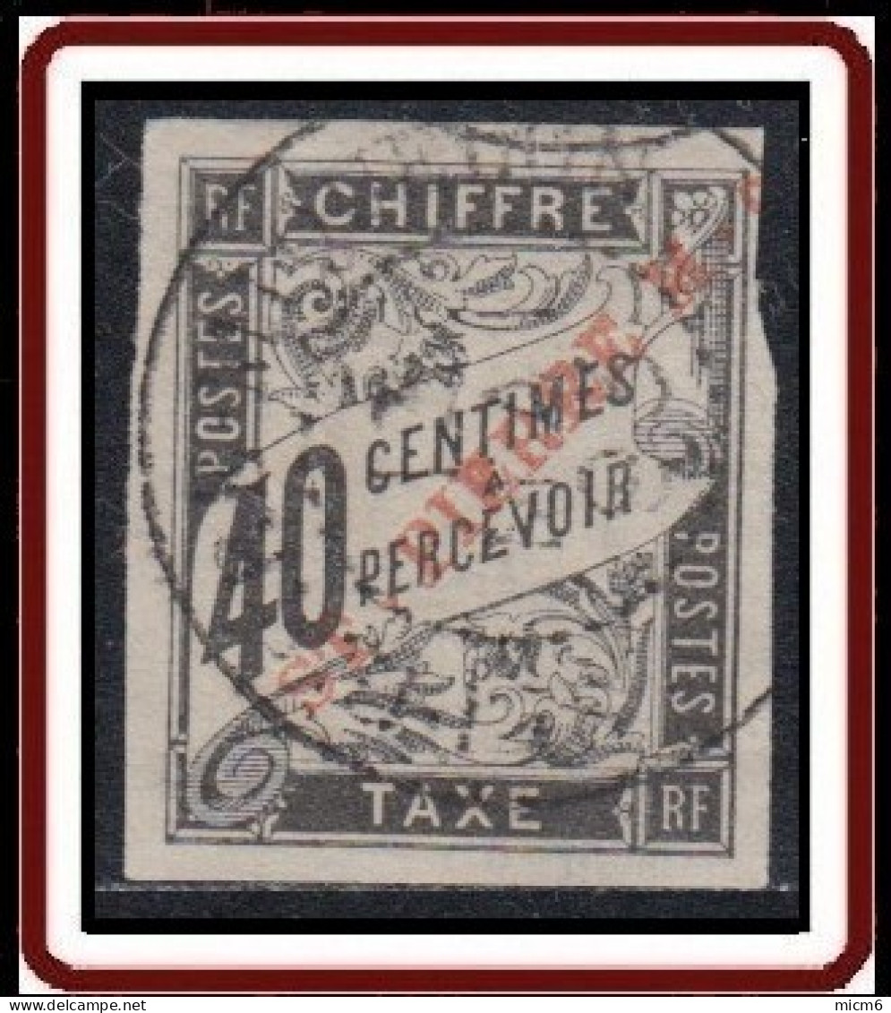 Saint-Pierre Et Miquelon 1859-1909 - Timbre-taxe N° 6 (YT) N° 6 (AM) Oblitéré. - Impuestos