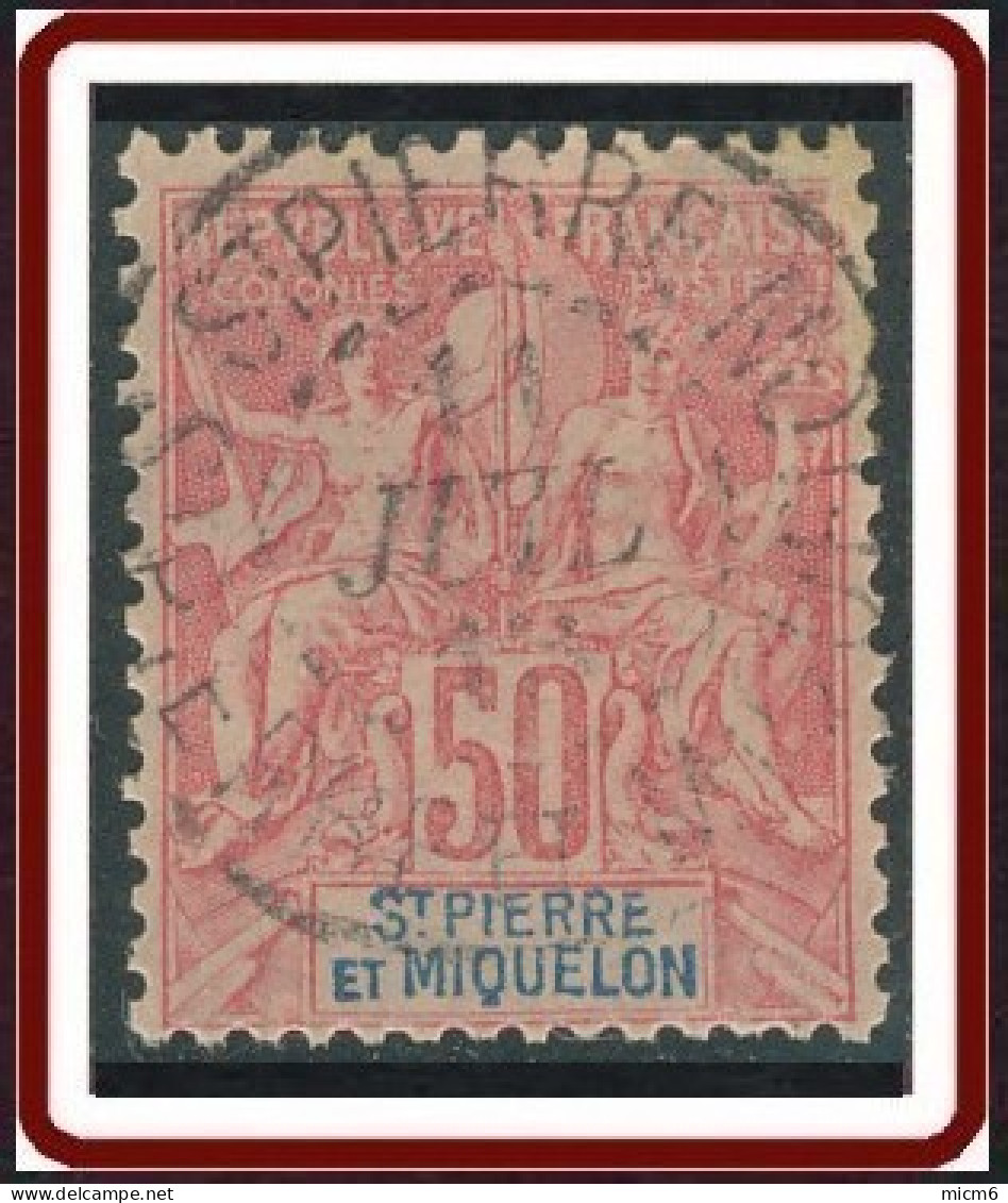 Saint-Pierre Et Miquelon 1859-1909 - N° 69 (YT) N° 70 (AM) Oblitéré De St-Pierre. - Used Stamps