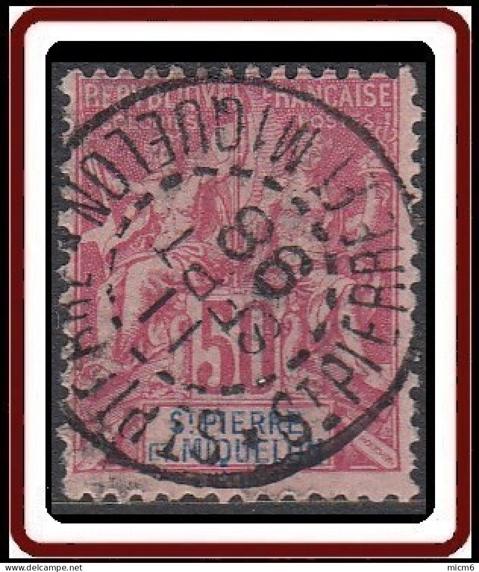 Saint-Pierre Et Miquelon 1859-1909 - N° 69 (YT) N° 70 (AM) Oblitéré De St-Pierre. - Used Stamps