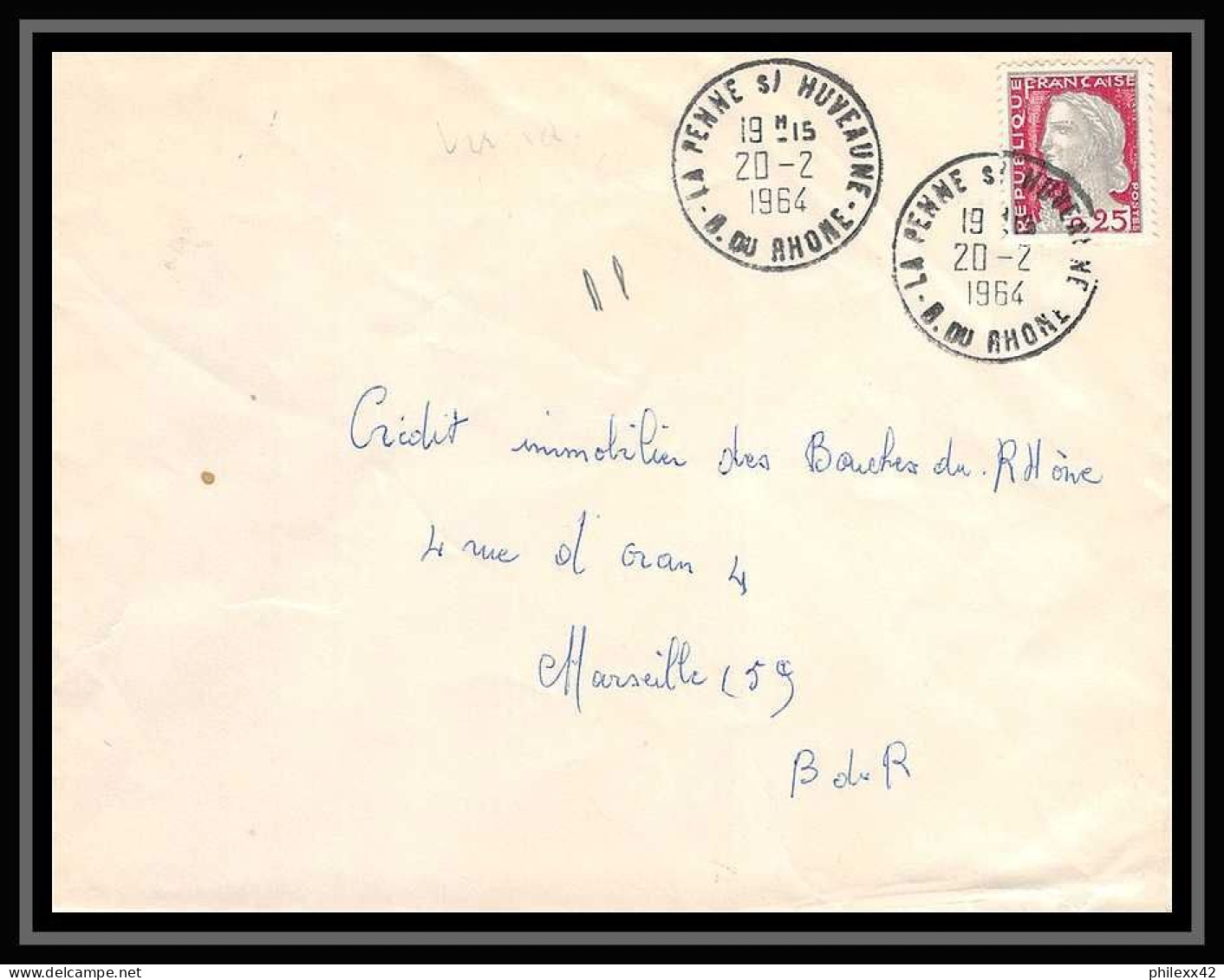 116117 Lot De 10 Lettres Cover Bouches Du Rhone La Penne-sur-Huveaune - Collections