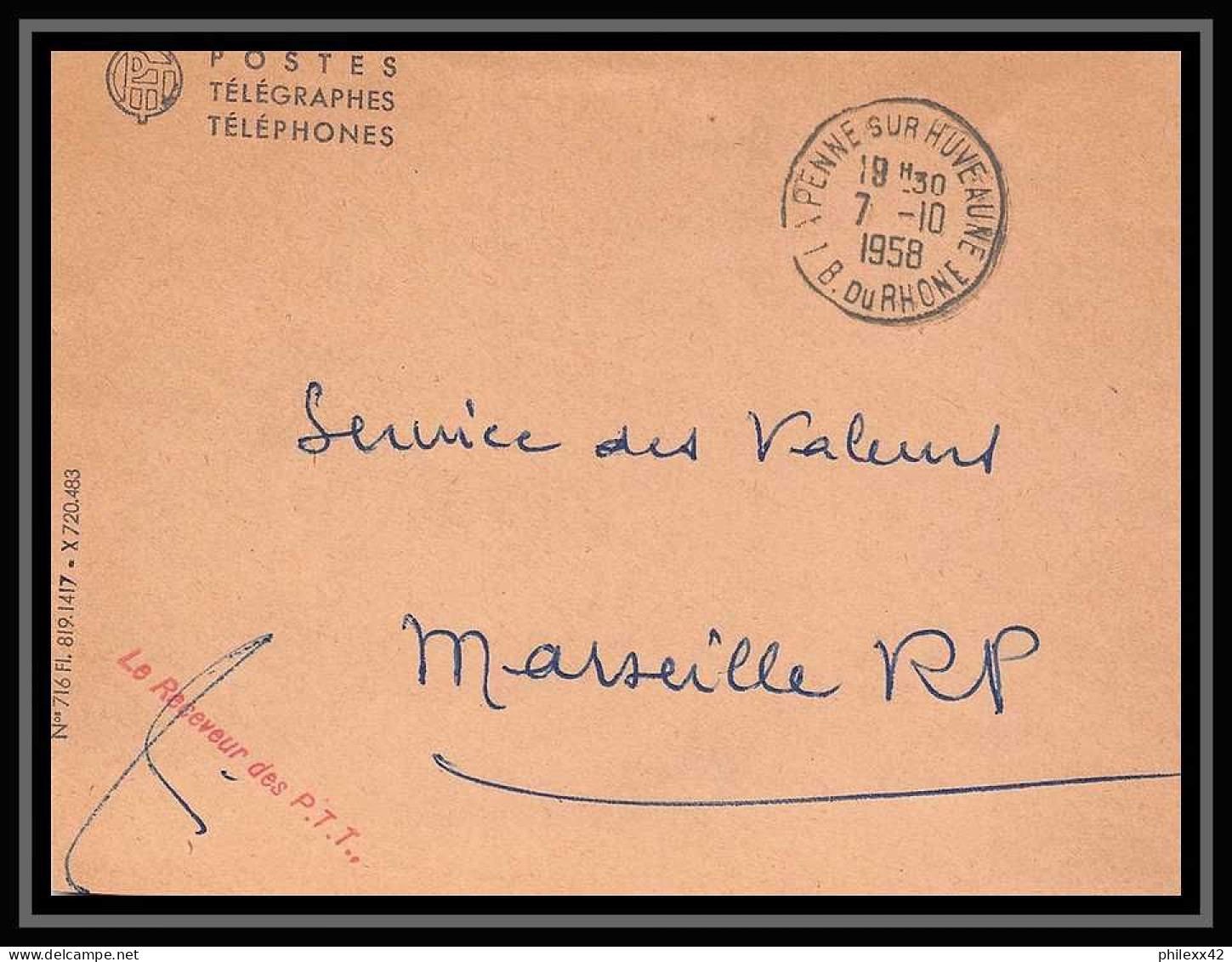 116117 Lot De 10 Lettres Cover Bouches Du Rhone La Penne-sur-Huveaune - Collections