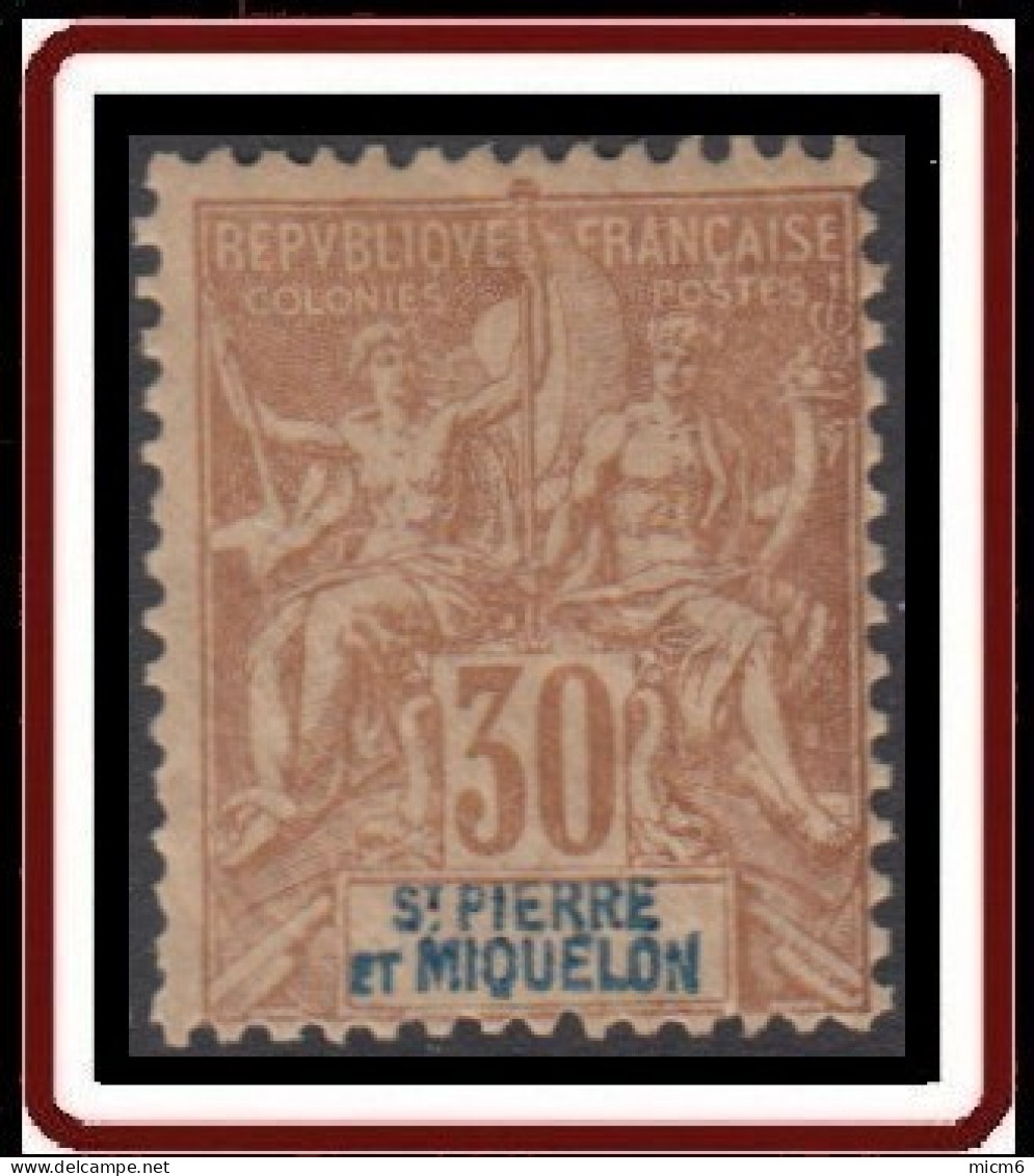 Saint-Pierre Et Miquelon 1859-1909 - N° 67 (YT) N° 68 (AM) Neuf *. - Ongebruikt