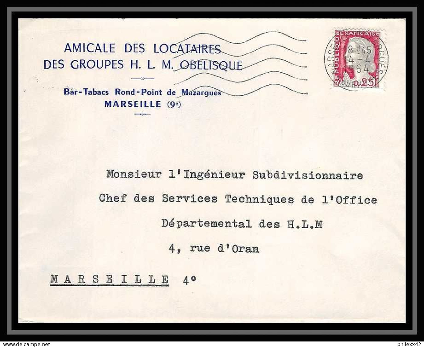 115974 Lot De 13 Lettres Cover Bouches Du Rhone Marseille Mazargues 9ème Arr Recommandé Avis De Réception... - Collections
