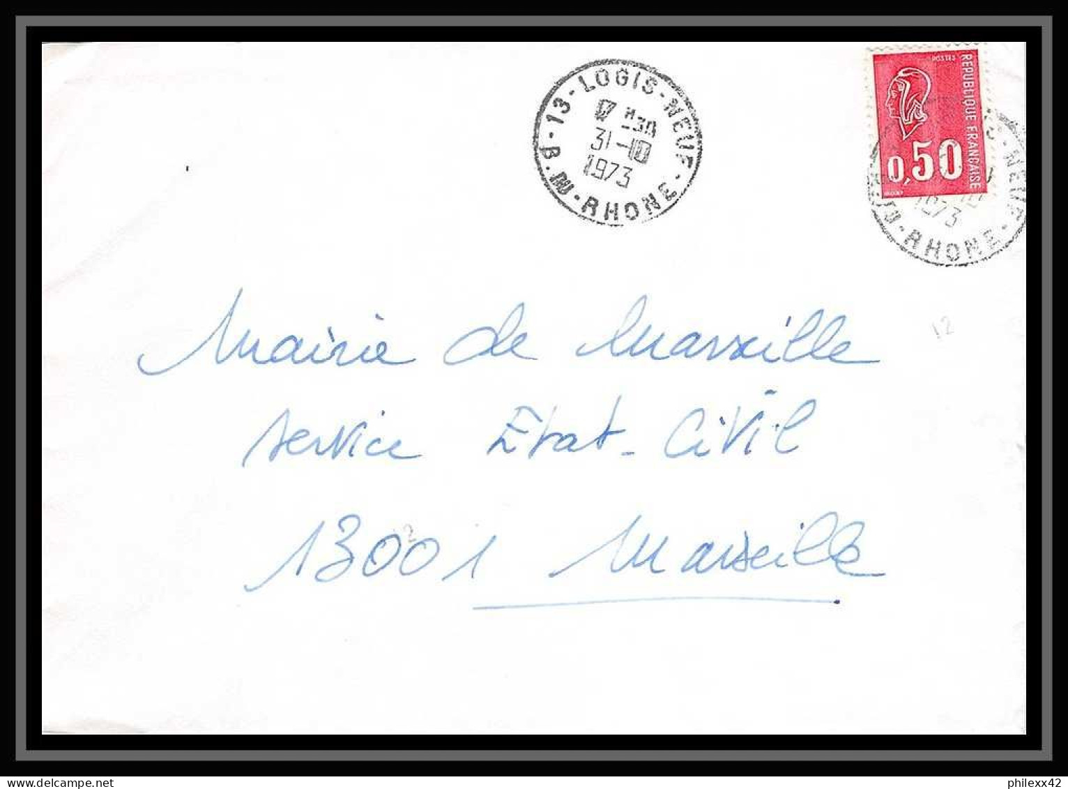 115917 Lot De 15 Lettres Bouches Du Rhone Marseille Logis Neuf / 15ème Roondissement - Collections