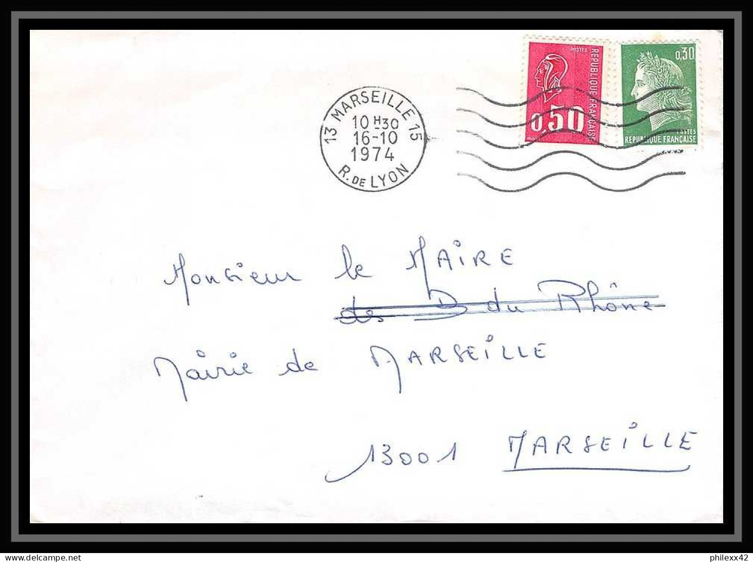 115917 lot de 15 Lettres Bouches du rhone Marseille logis neuf / 15ème roondissement