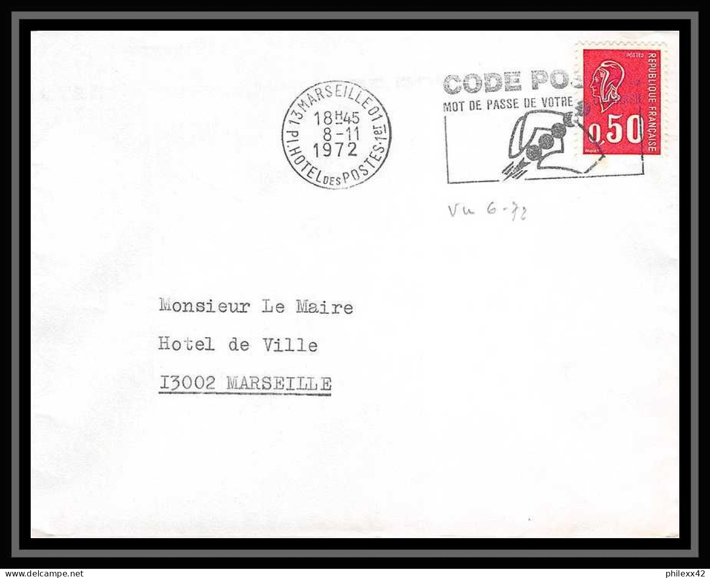 115865 lot de 20 Lettres cover Bouches du rhone Marseille 1er arrondissement