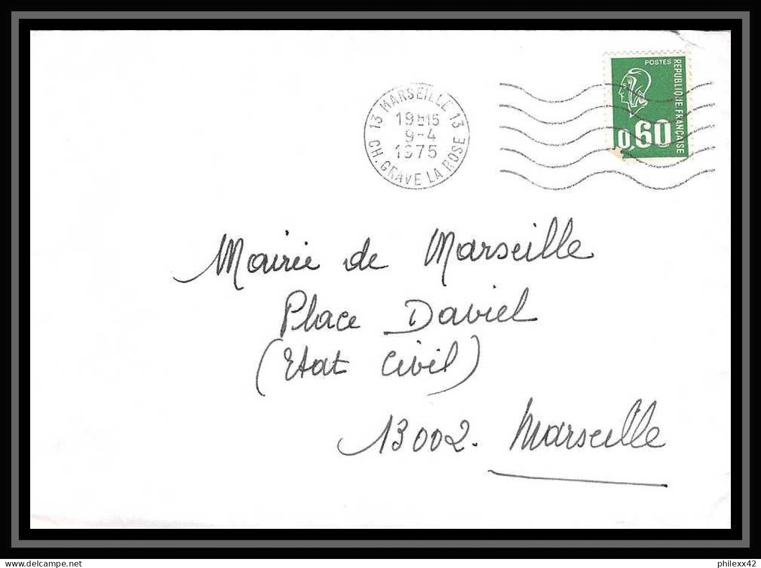 115865 lot de 20 Lettres cover Bouches du rhone Marseille 1er arrondissement