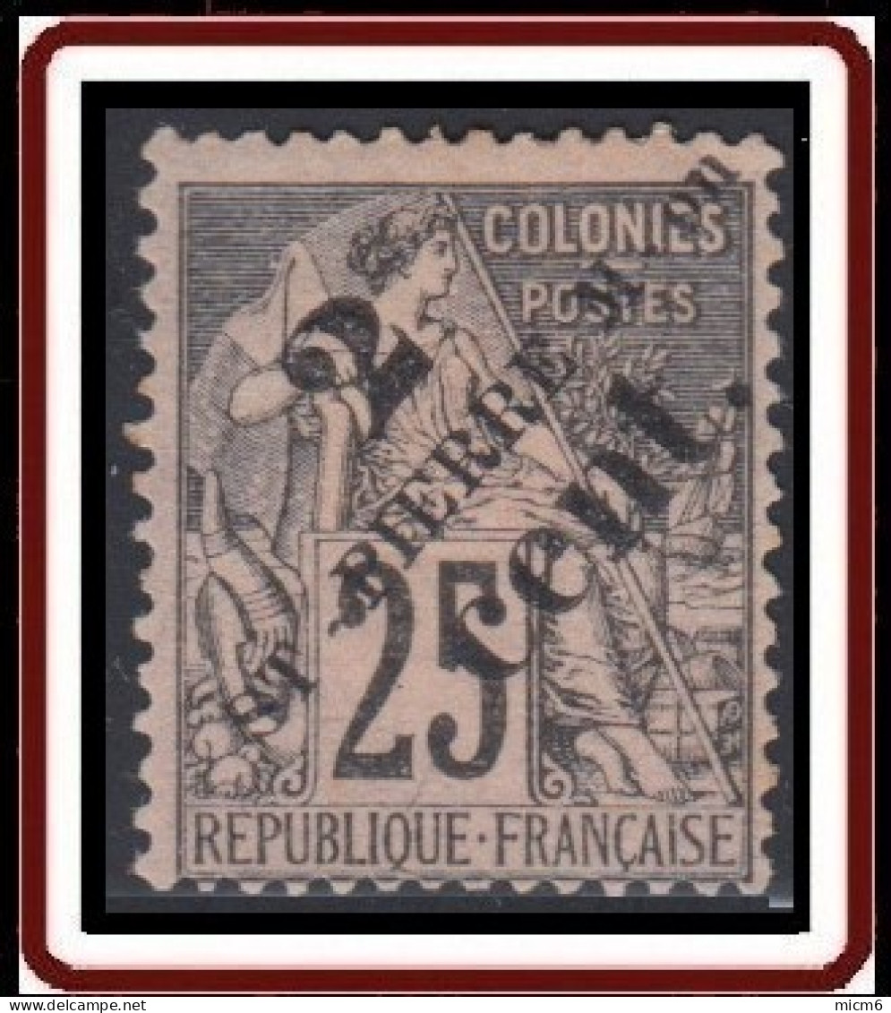 Saint-Pierre Et Miquelon 1859-1909 - N° 40 (YT) N° 44 (AM) Neuf *. - Unused Stamps