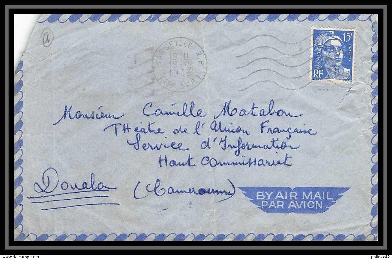 115488 lot de 11 Lettres cover Carte postale (postcard) avis de reception Bouches du rhone Marseille RP 16