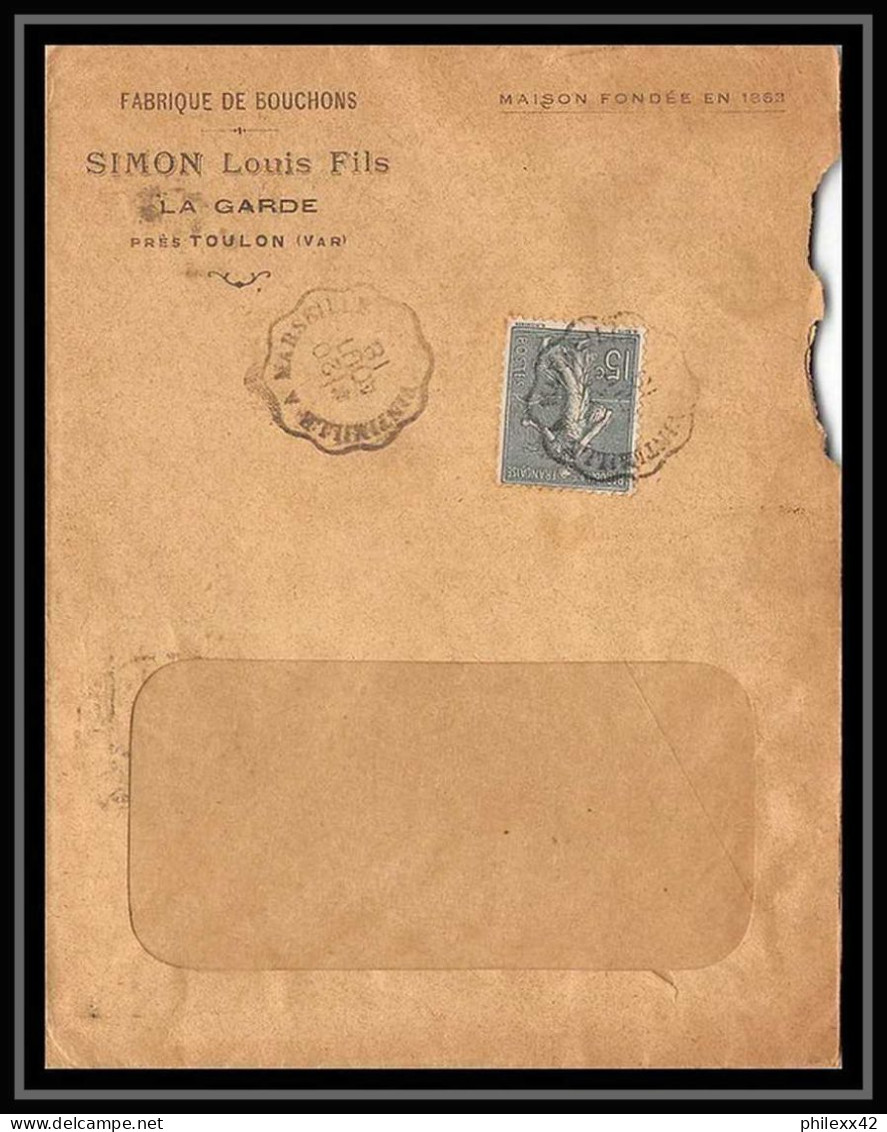 115639 lot de 13 Lettres cover Bouches du rhone Marseille Flier secap krag Carte postale (postcard) etranger..