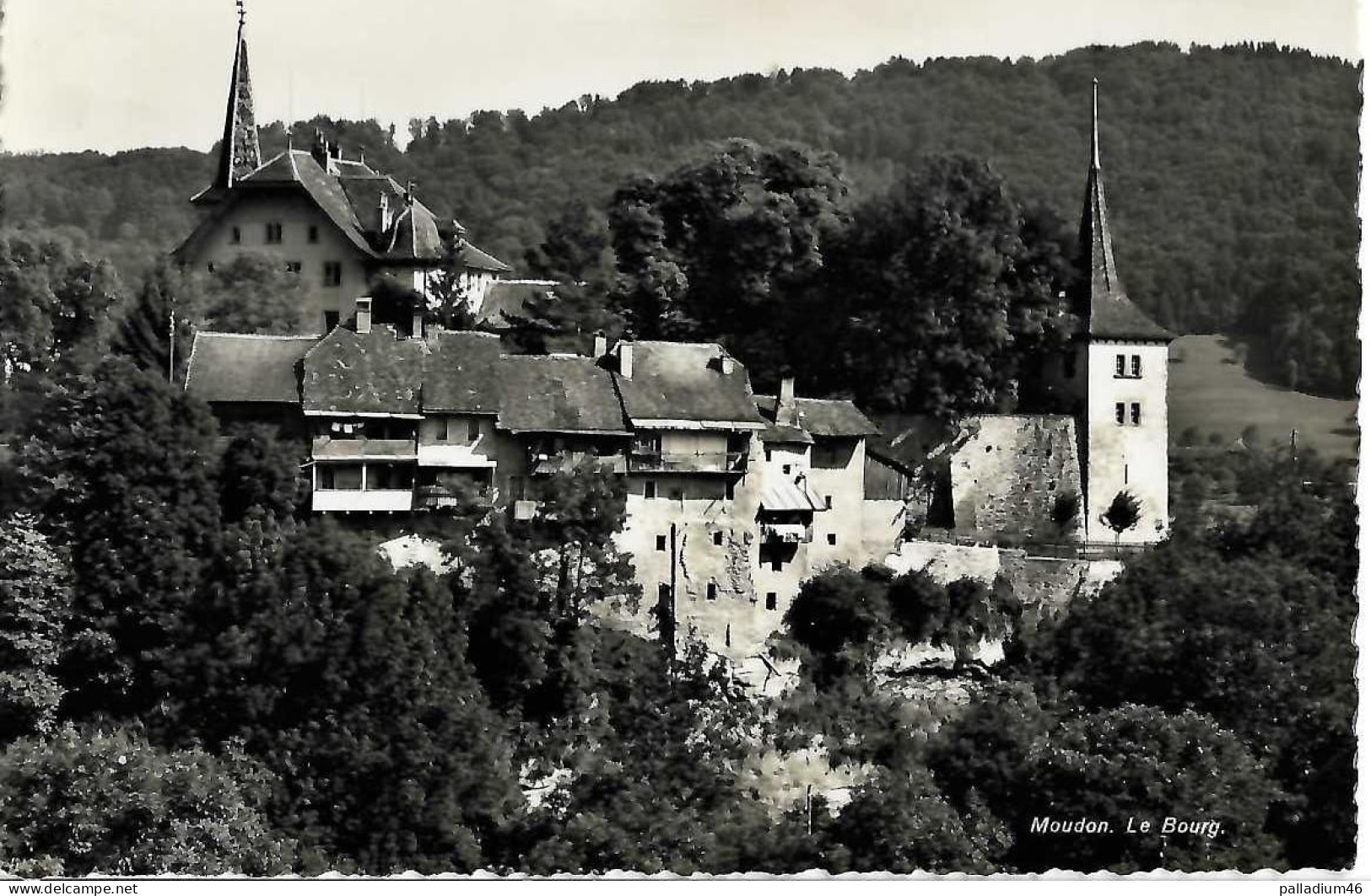 VD - MOUDON LE BOURG - A. Deriaz Baulmes No 8032 - Papeterie Ch. Chapuis Moudon - Moudon