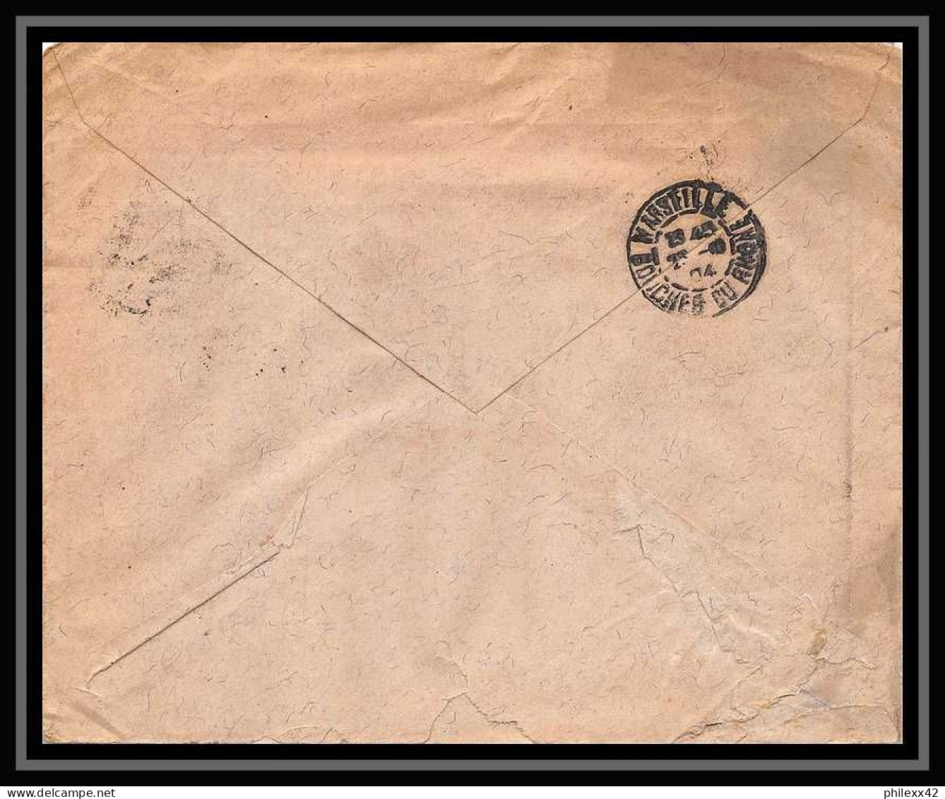 115227 Lettre Cover Bouches Du Rhone Pays-Bas (Netherlands) Pour Marseille A3 1904 Daguin " - Brieven En Documenten