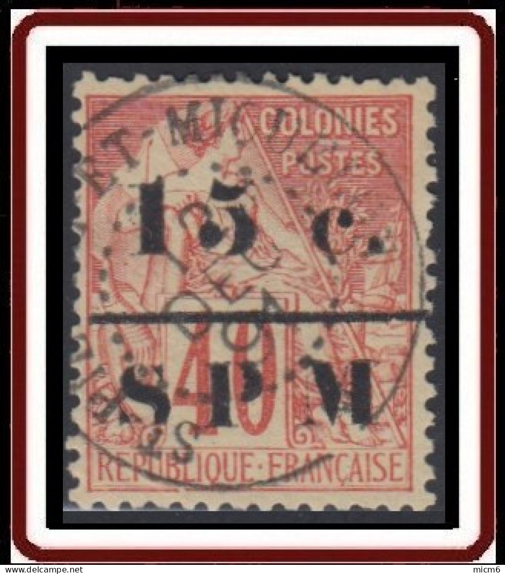 Saint-Pierre Et Miquelon 1859-1909 - N° 14 (YT) N° 17 (AM) Oblitéré. - Used Stamps