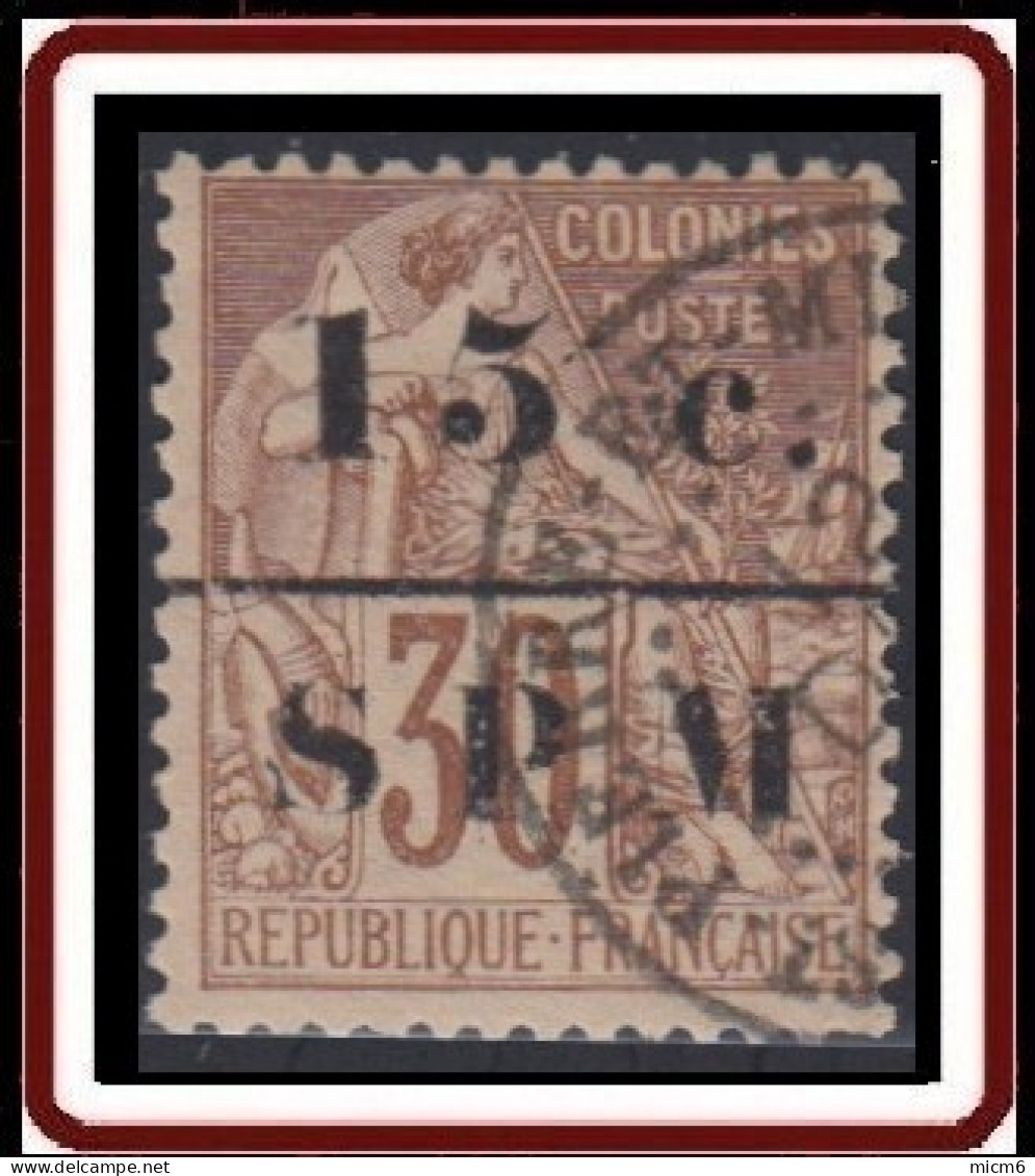 Saint-Pierre Et Miquelon 1859-1909 - N° 12 (YT) N° 15 (AM) Oblitéré. - Gebraucht