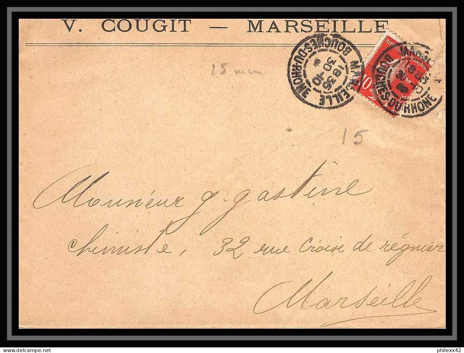 115358 lot de 21 Lettres cover Carte postale (postcard) avis de reception Daguin 35