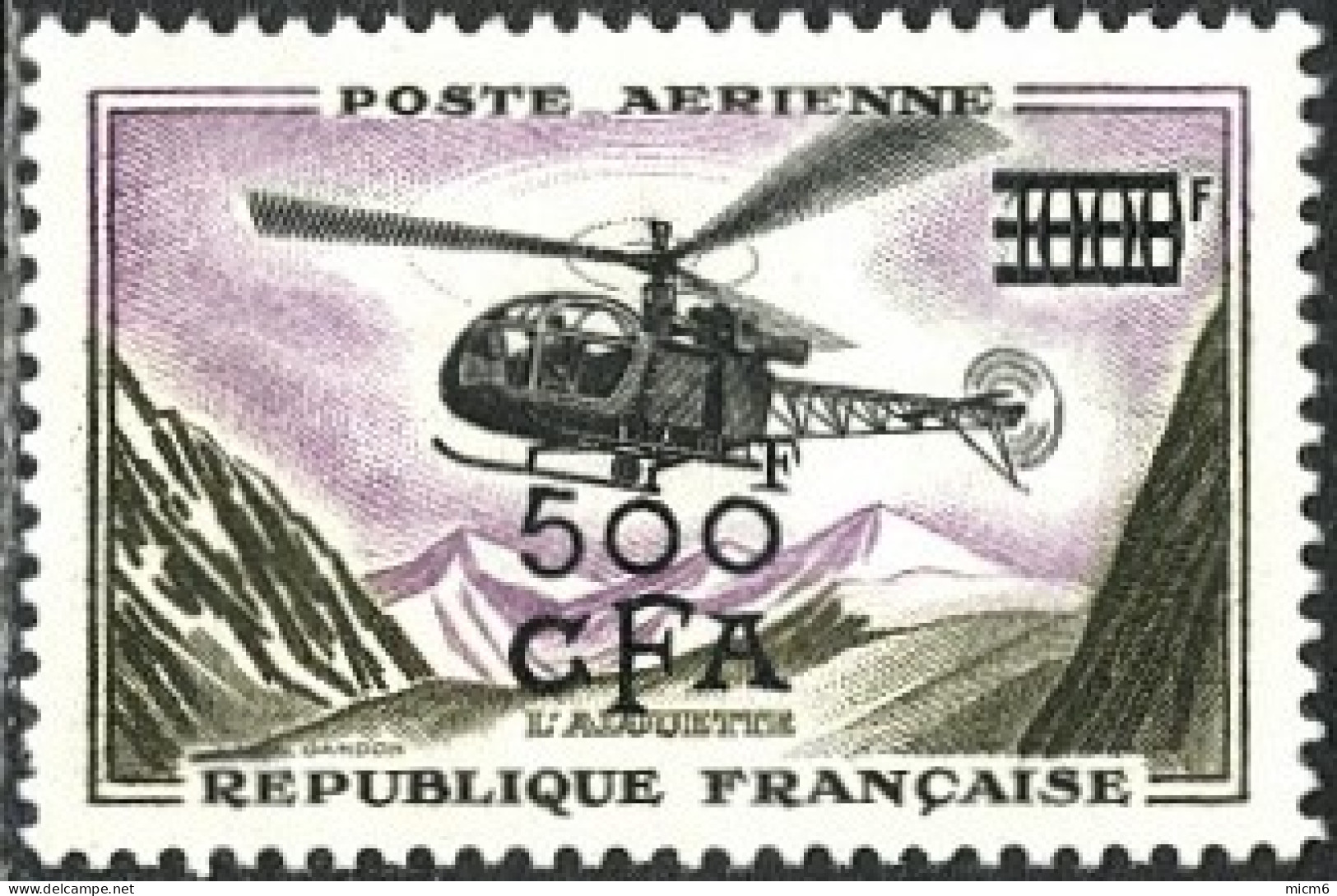 Réunion 1949-1974 - Poste Aérienne N° 57 (YT) N° 57 (AM) Neuf **. - Luchtpost