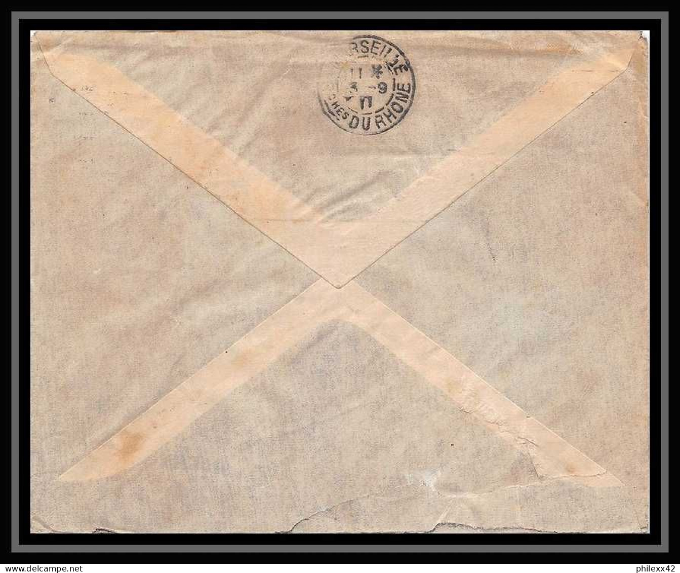 115058 Lettre Cover Bouches Du Rhone Norvège (Norway) Pour Marseille 1911 - Brieven En Documenten