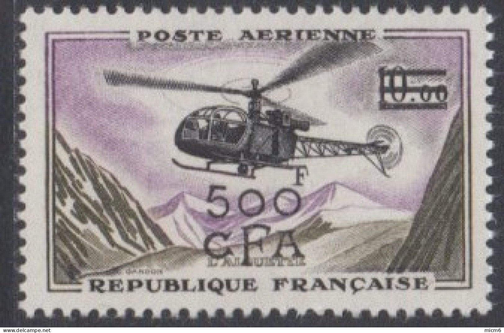 Réunion 1949-1974 - Poste Aérienne N° 57 (YT) N° 57 (AM) Neuf **. - Poste Aérienne