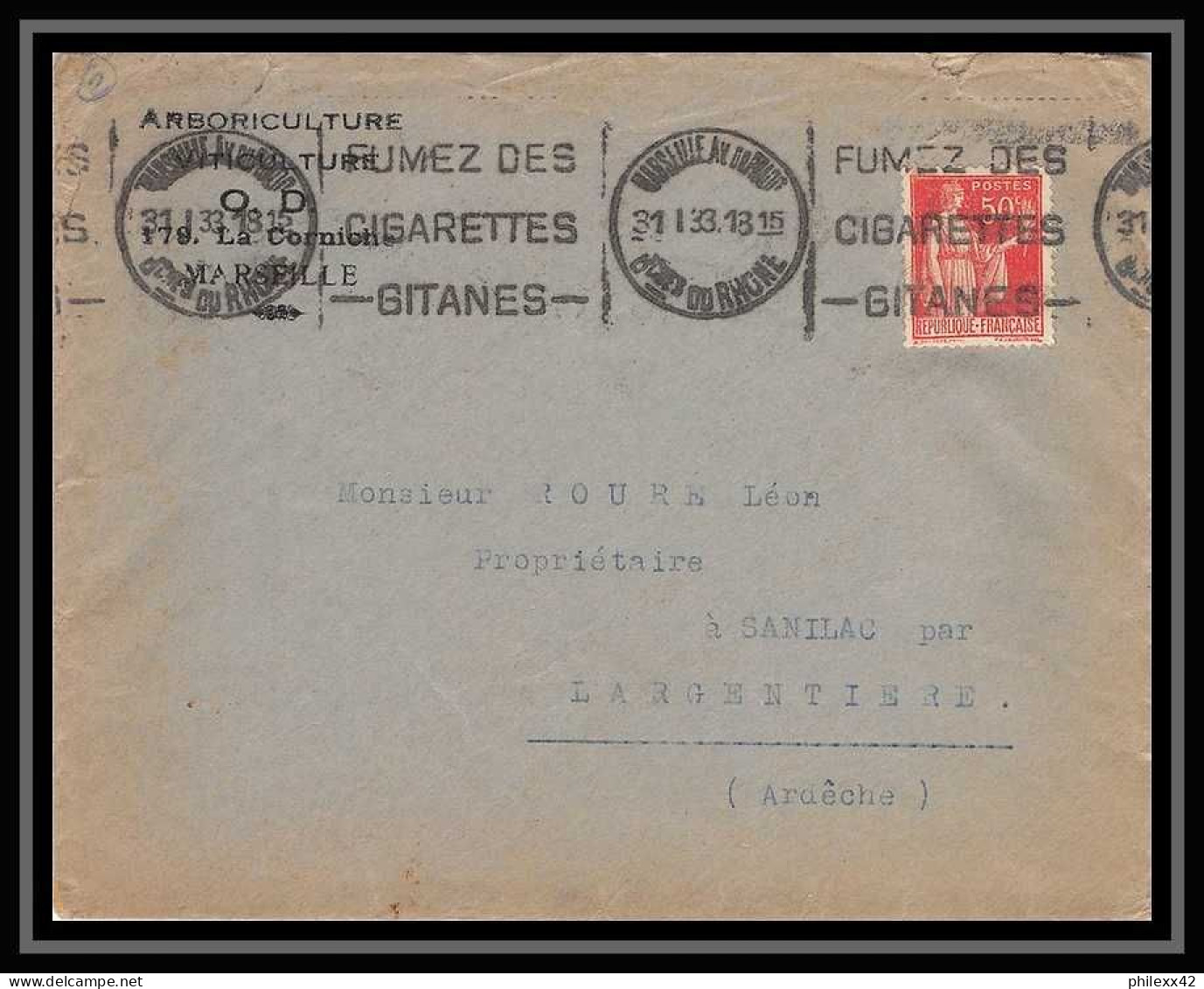 116556 Lot De 13 Lettres Dont Recommandé Cover Bouches Du Rhone Marseille Prado - Collections