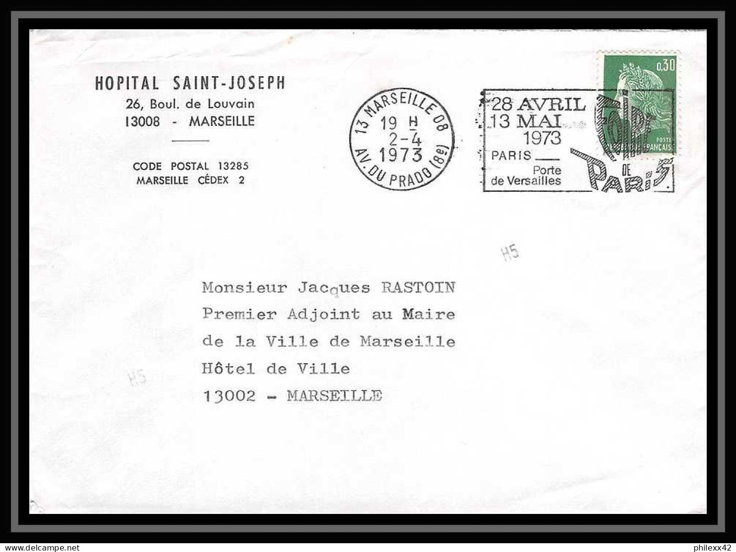 116556 lot de 13 Lettres dont recommandé cover Bouches du rhone Marseille Prado