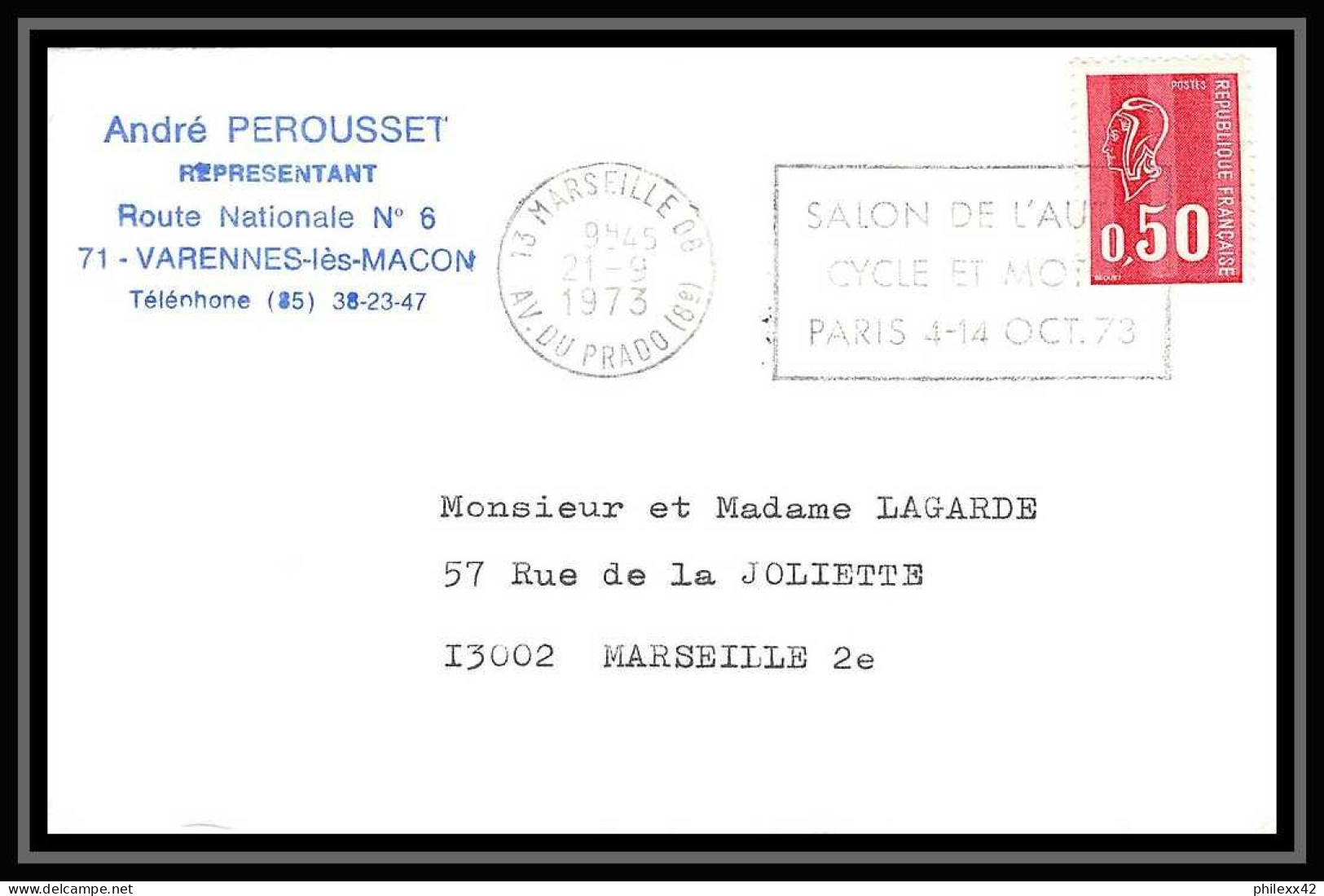 116569 lot de 15 Lettres Bouches du rhone Marseille Prado