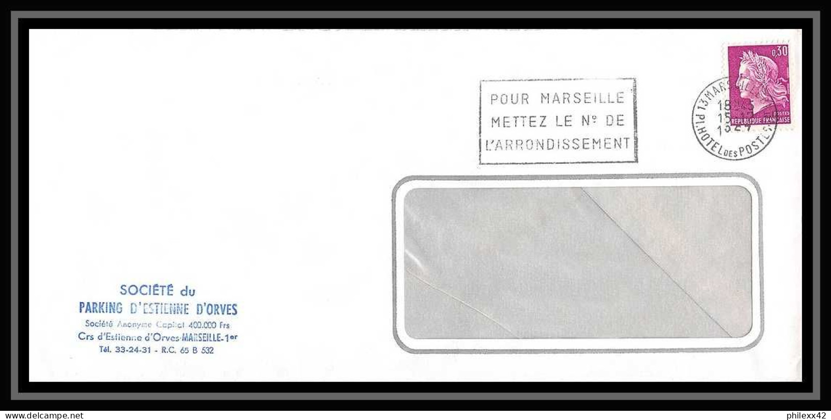 116336 Lot De 14 Lettres Cover Bouches Du Rhone Flammes Diverses Marseille Hotel Des Postes - Collections